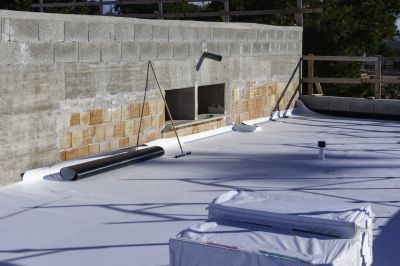 Roof with Waterproof Coating